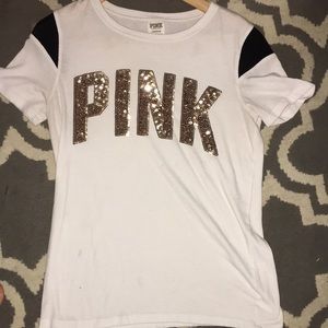 pink sparkly tee
